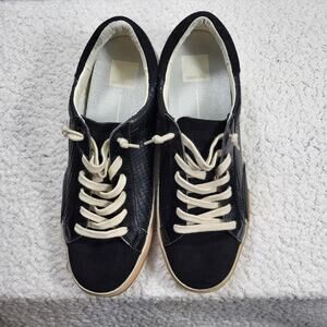 Dolce Vita Zina sneakers in an onyx embossed leather finish Women size 10